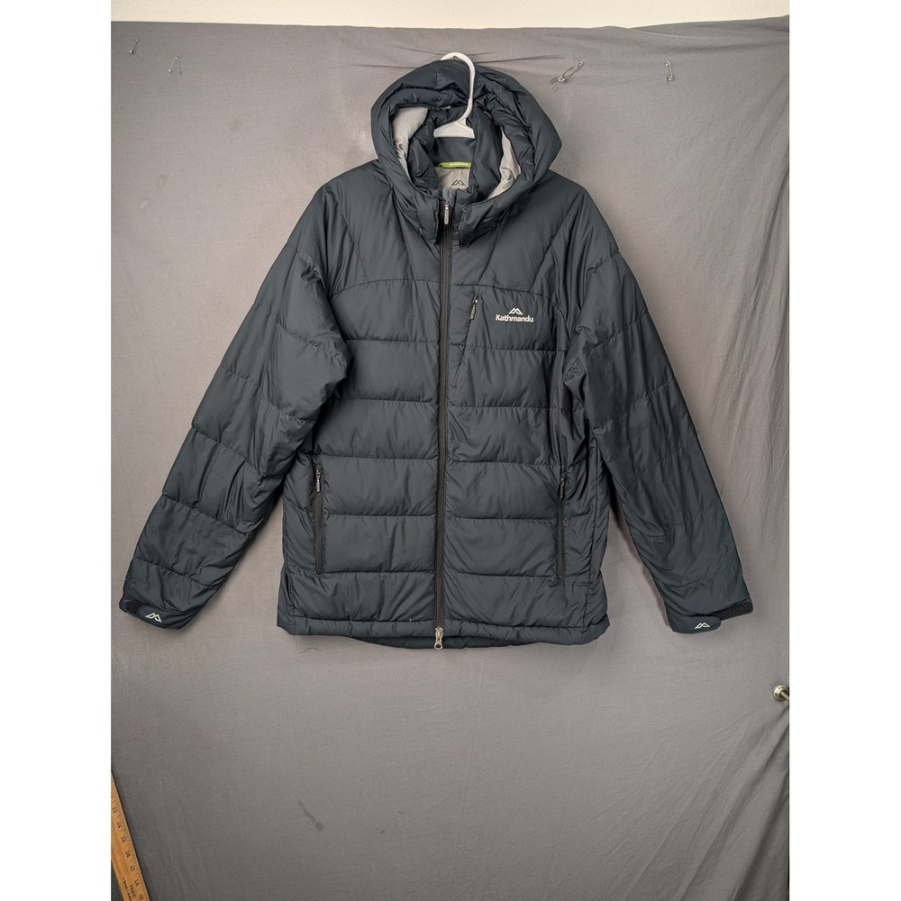 Kathmandu Mens Epiq Hooded Down Jacket Dark Grey 650 Fill Power Size S